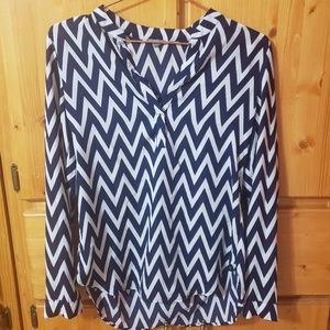 Charlotte Russe Chevron Blouse